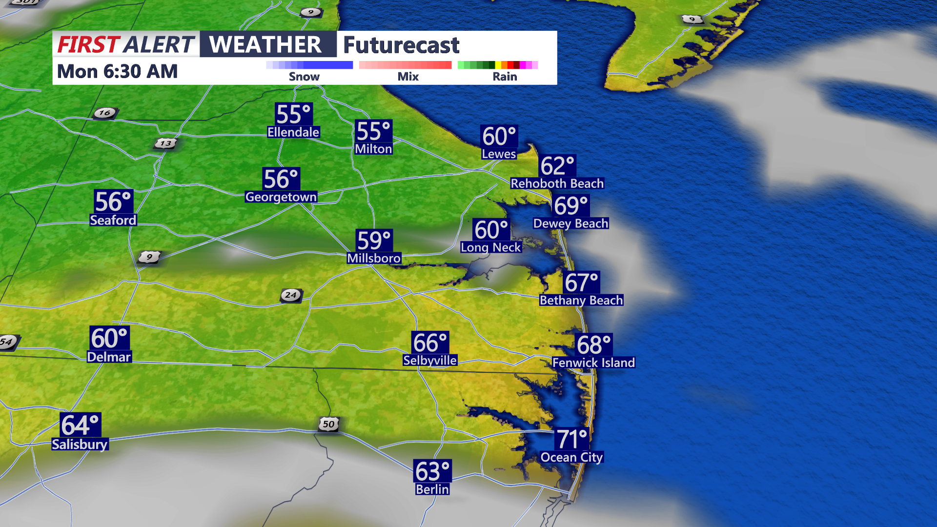 Sunday Overnight Lows
